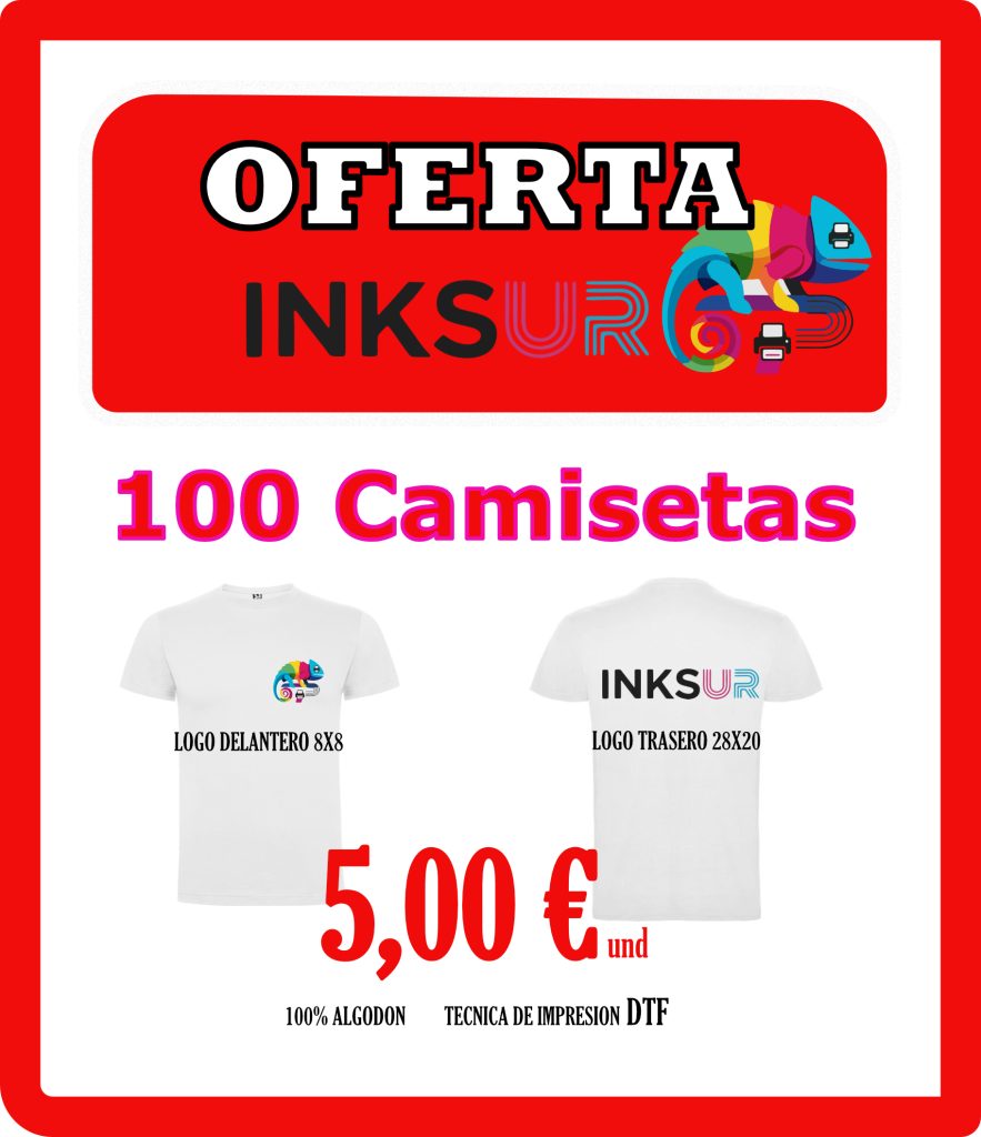Packs de 100 camisetas