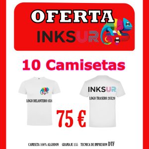Packs de 10 camisetas